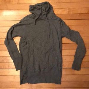 Green cowl neck sweater